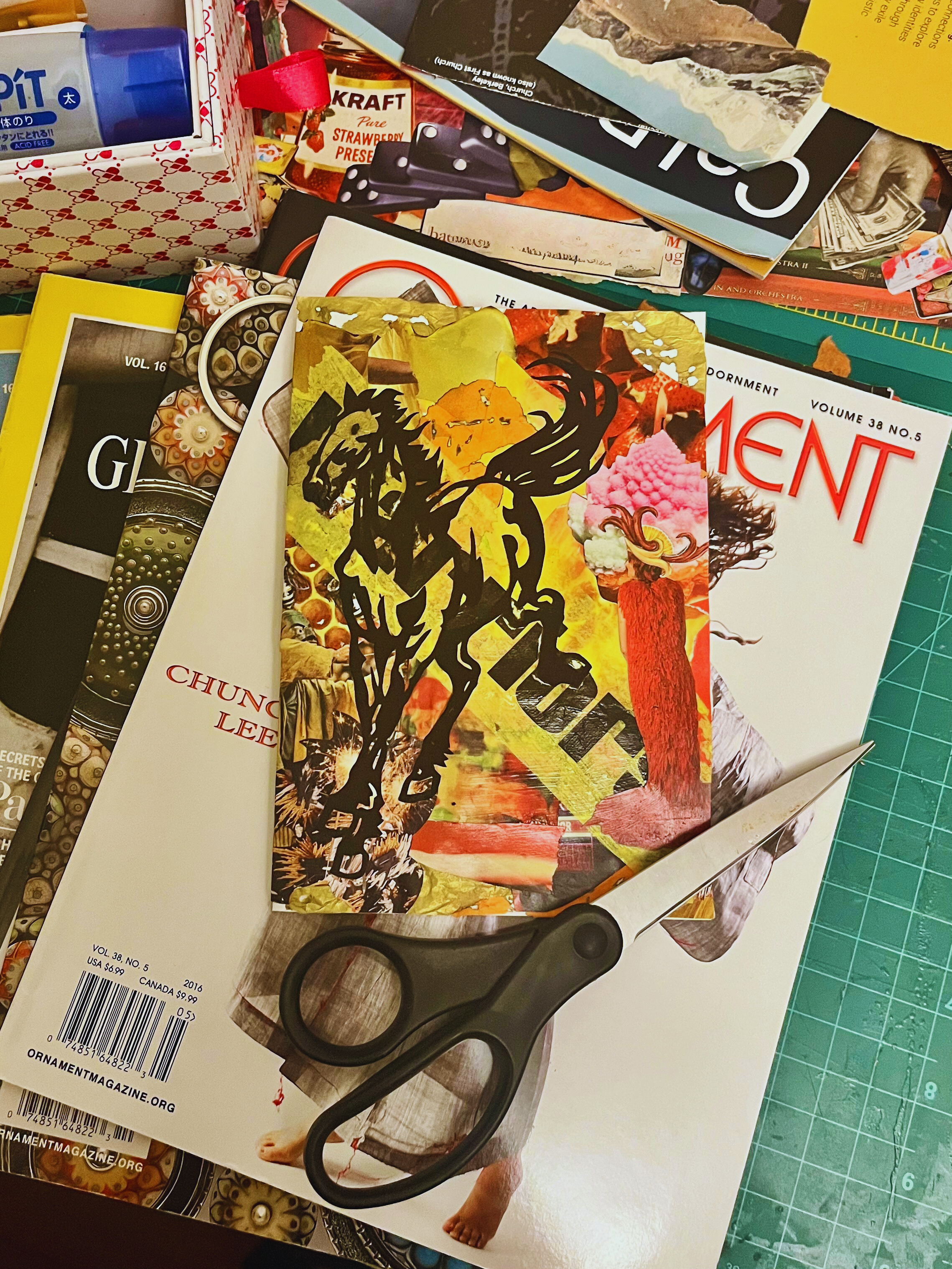 From Scraps to Sentiments:  Lunar New Year Collage Cards Workshop