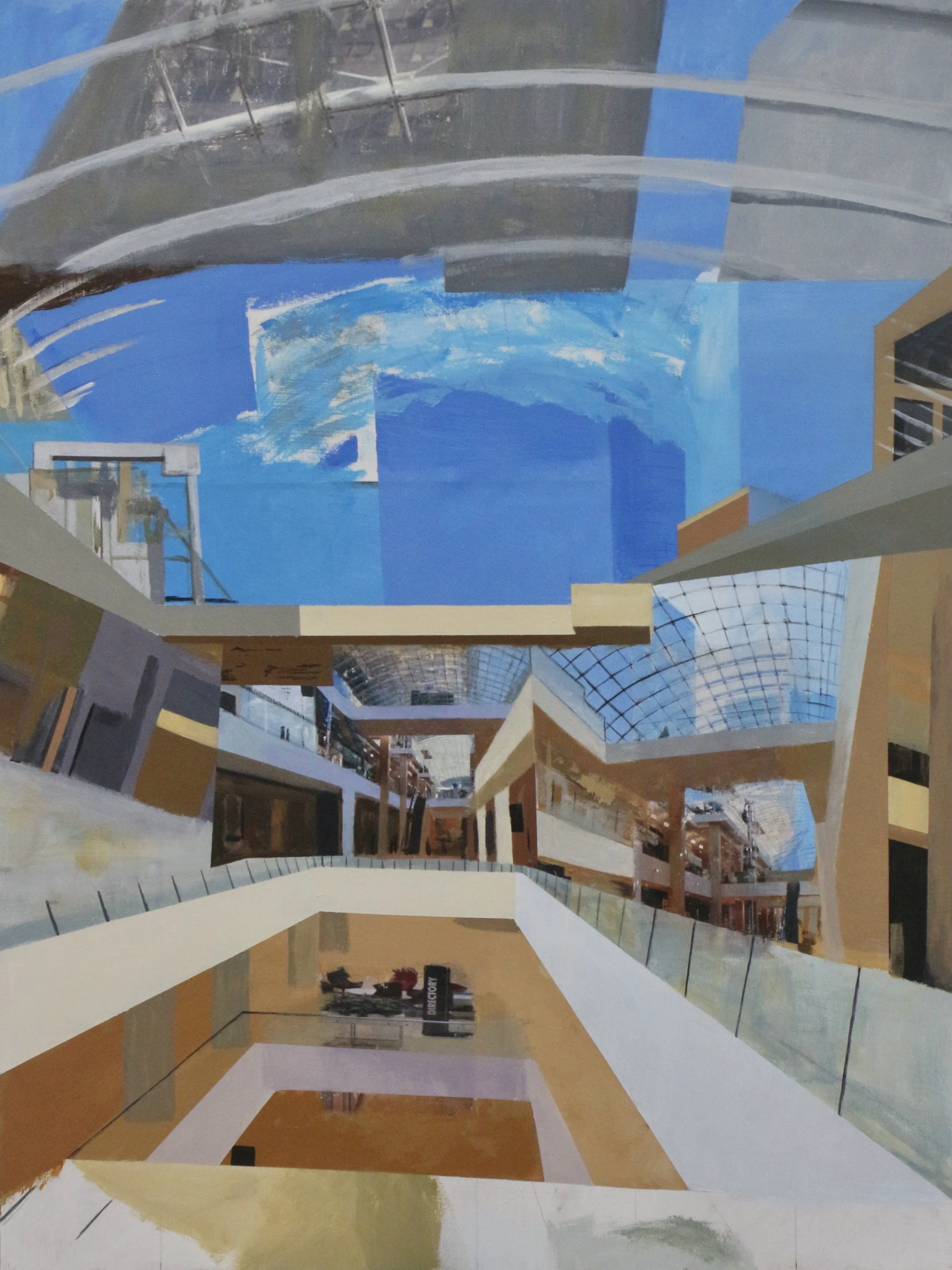 "Core";
Acrylic paint and photo collage on wood;
32x24 inches;
2022