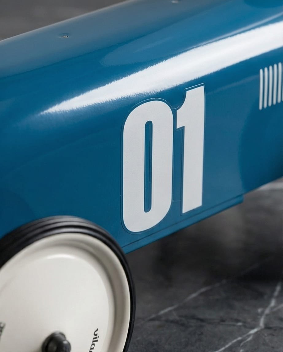 Vintage Blue Racing Car Lamp