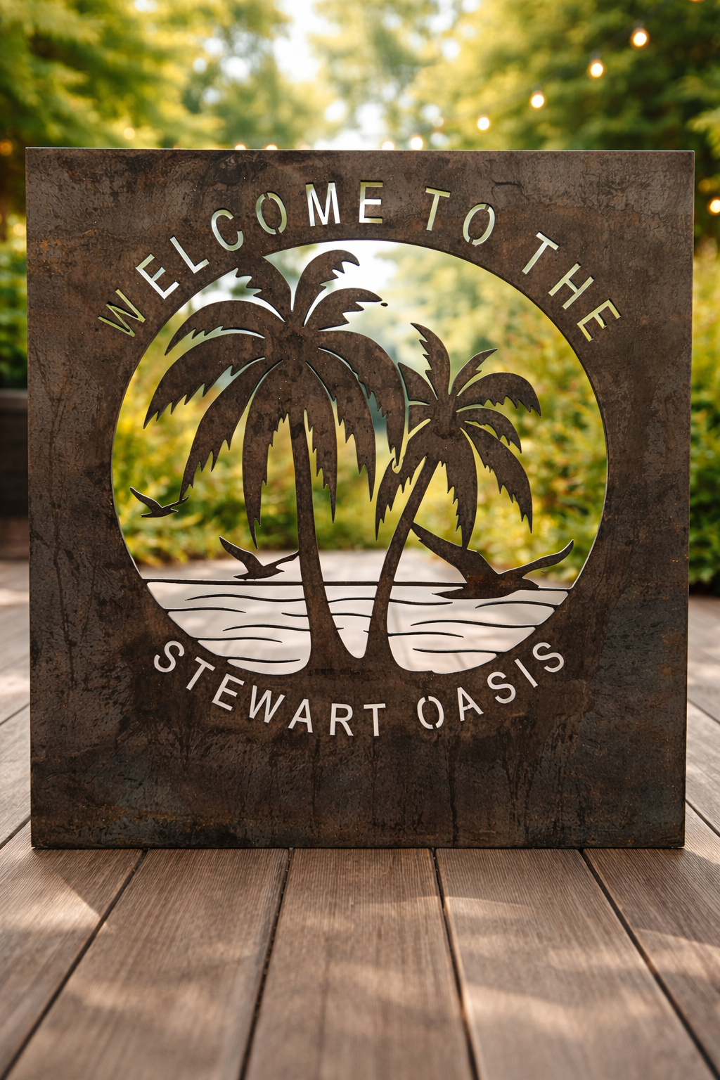 Personalized Palm Tree Sign