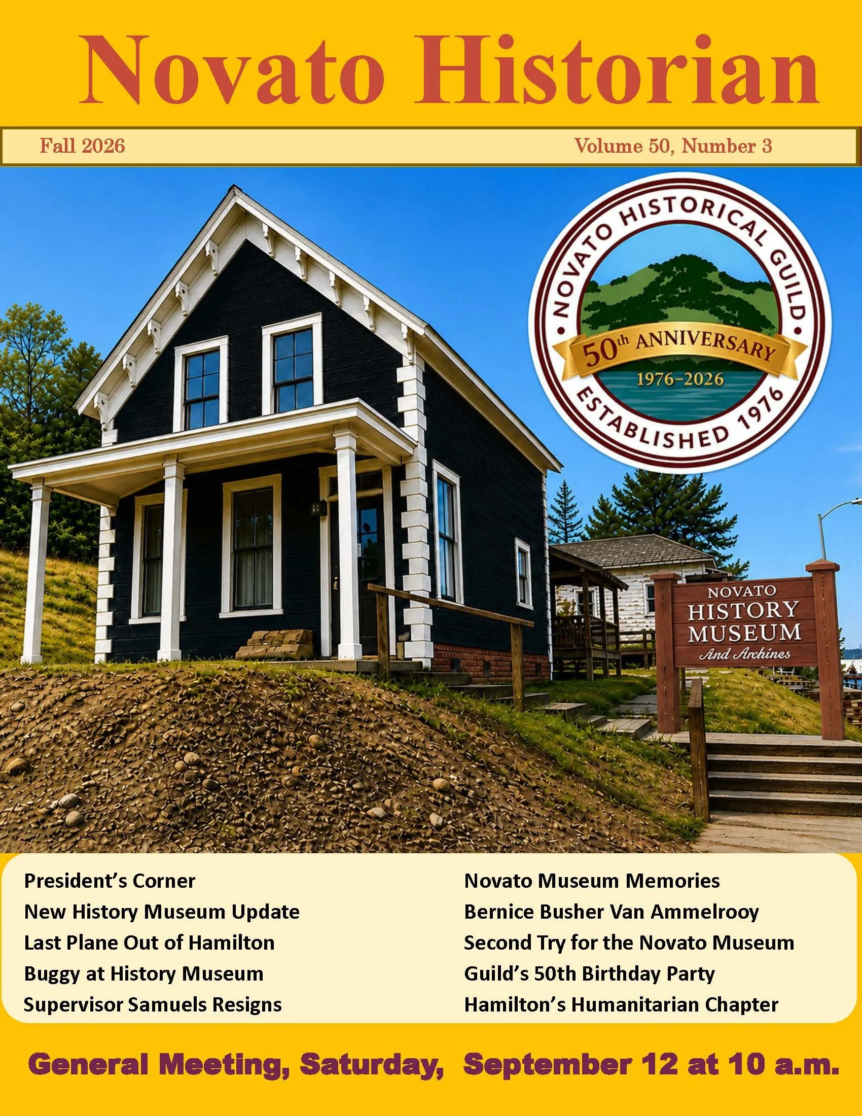 Novato Historian, Fall 2026 Issue