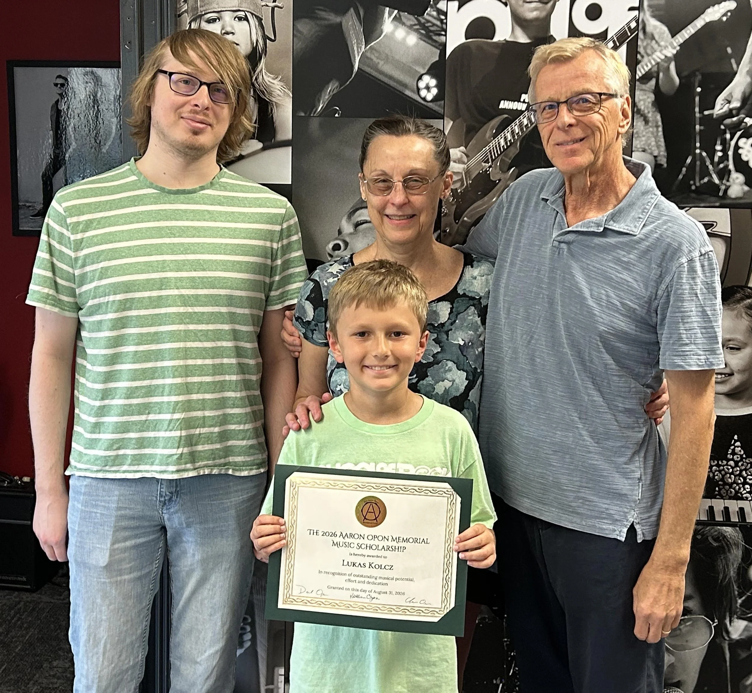Lukas with The Opon Family