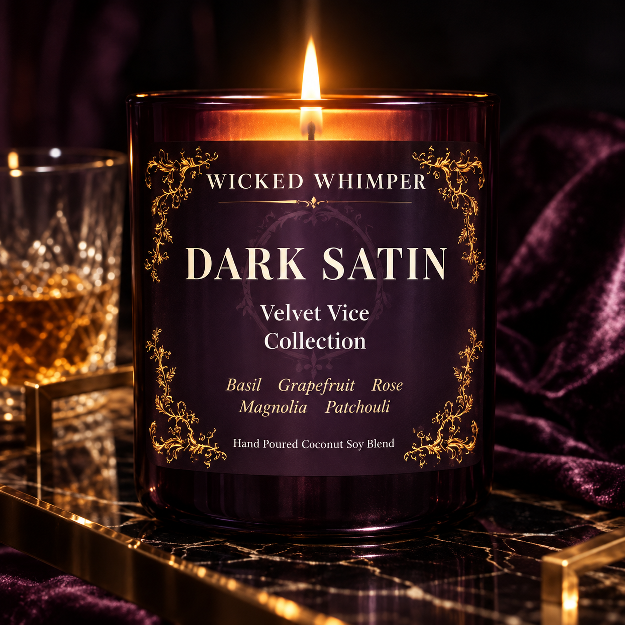 Dark Satin 9 oz candle