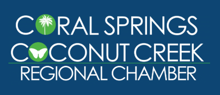 Coral Springs Coconut Creek Regional Chamber of Commerce logo representing local business association membership