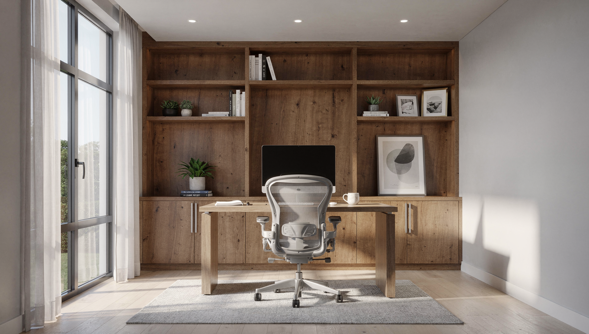 Home office addition designed for functionality, comfort, and modern residential living