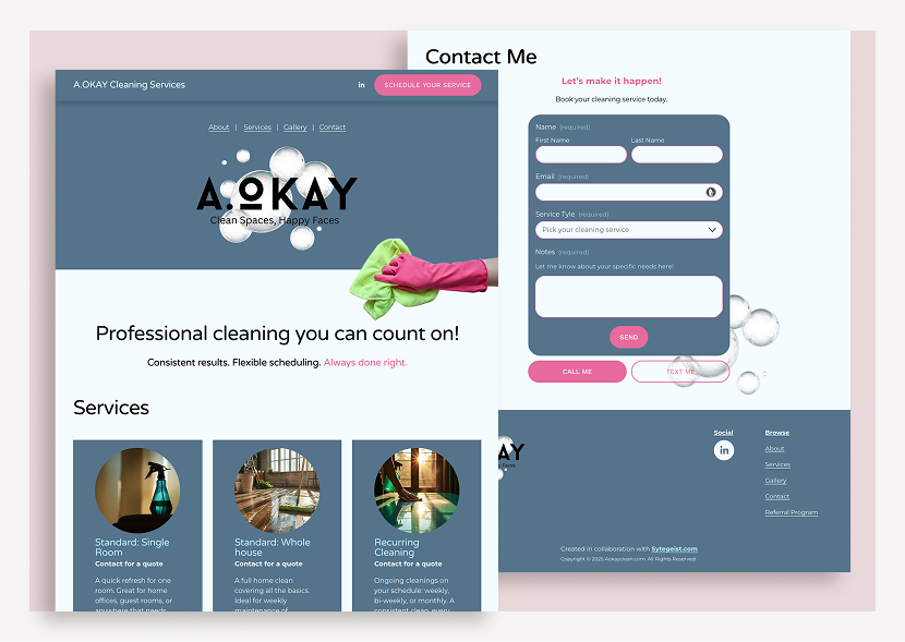 Website: A.Okay Cleaning Services