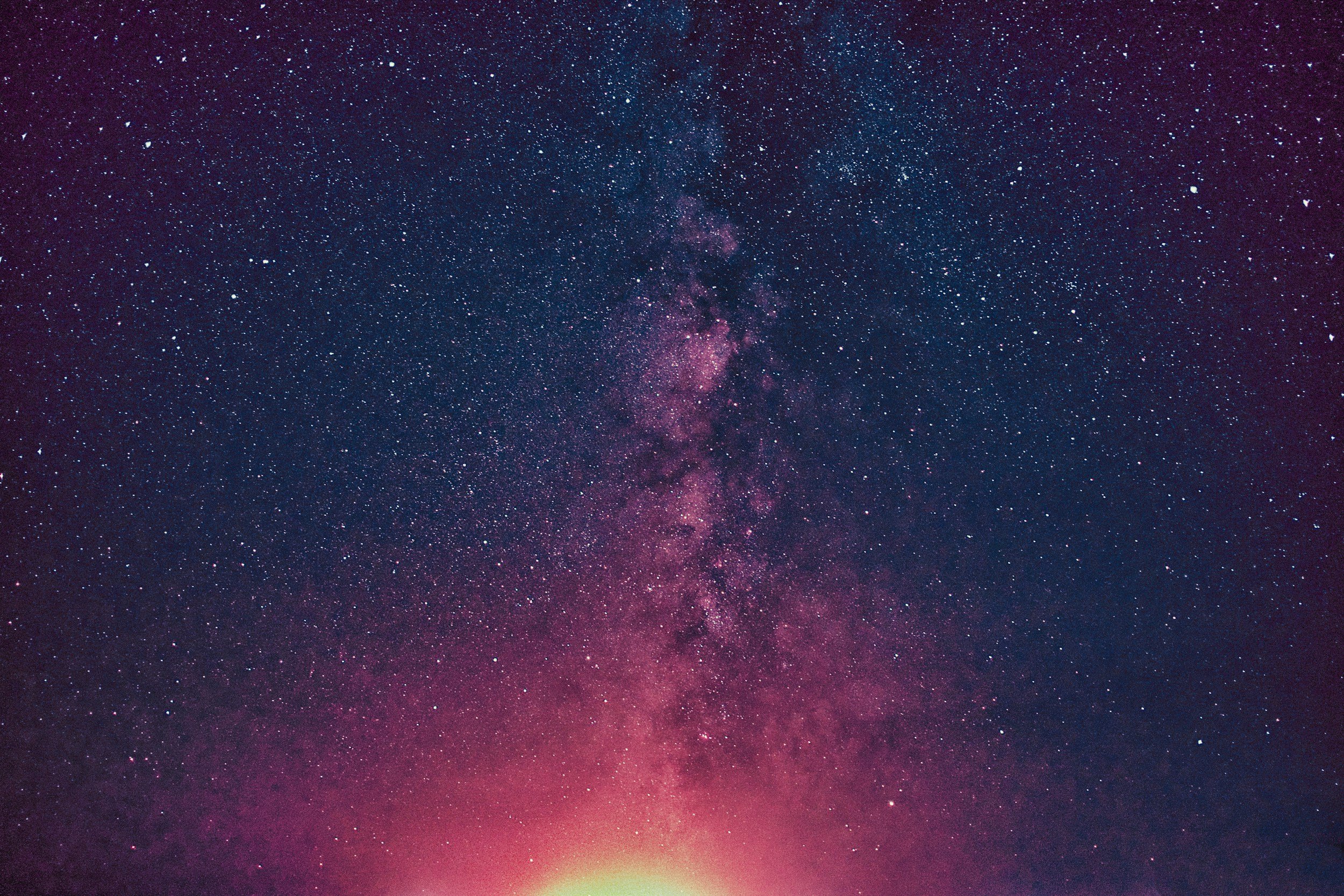 colorful space background with stars