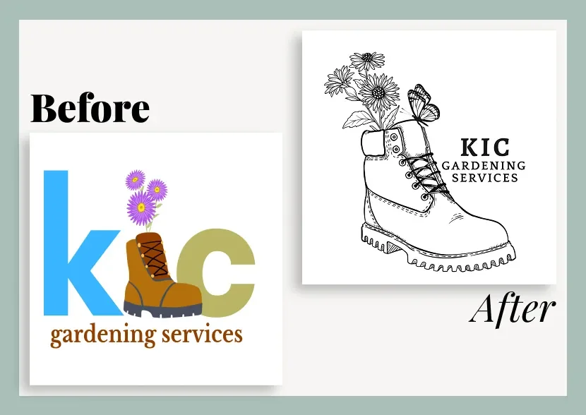 KIC Gardening Services: Logo Re-Design