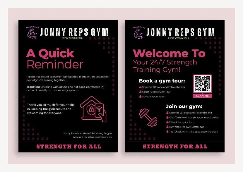 Jonny Reps Gym Website
