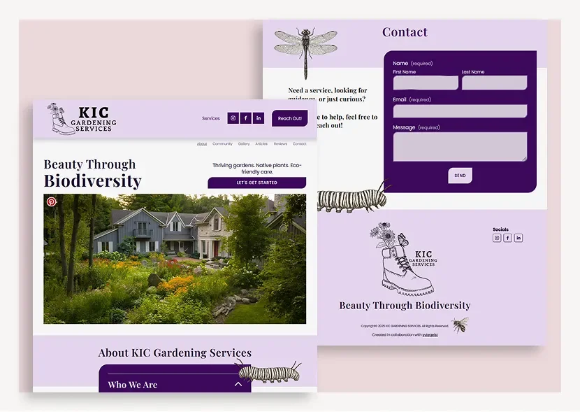 KIC Gardening Services Website