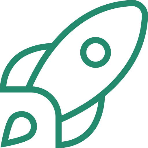 Illustration of a simple rocket ship.