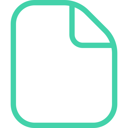 Icon of a sheet of paper with a folded corner.