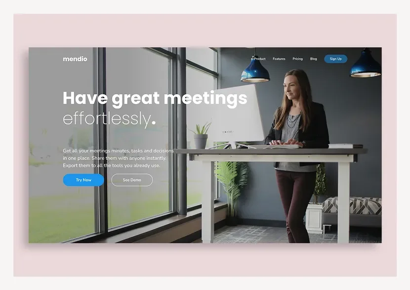 Business website Hero: Concept