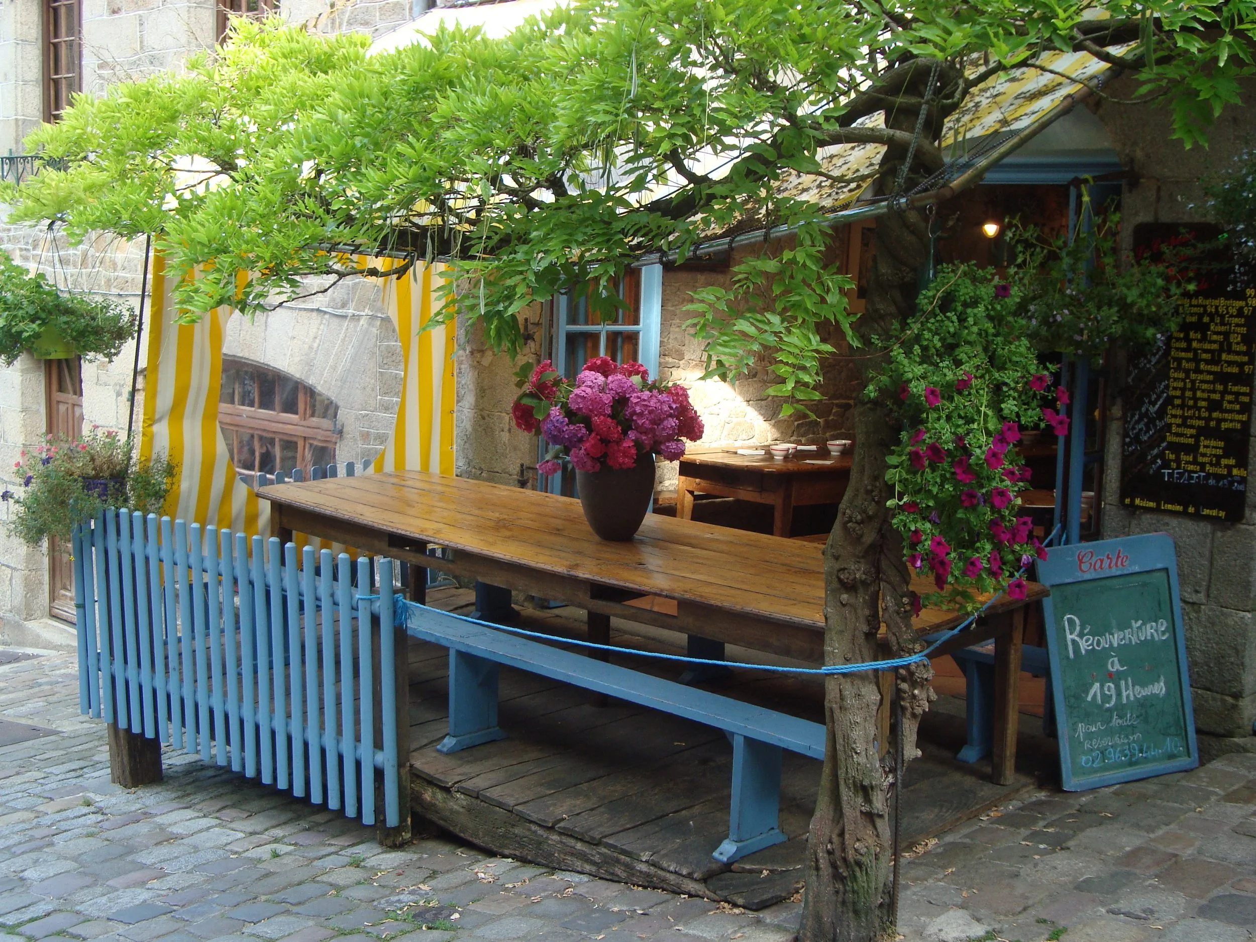   Charm, character, and gastronomical delights; The Creperie des Artisans, Dinan.  
