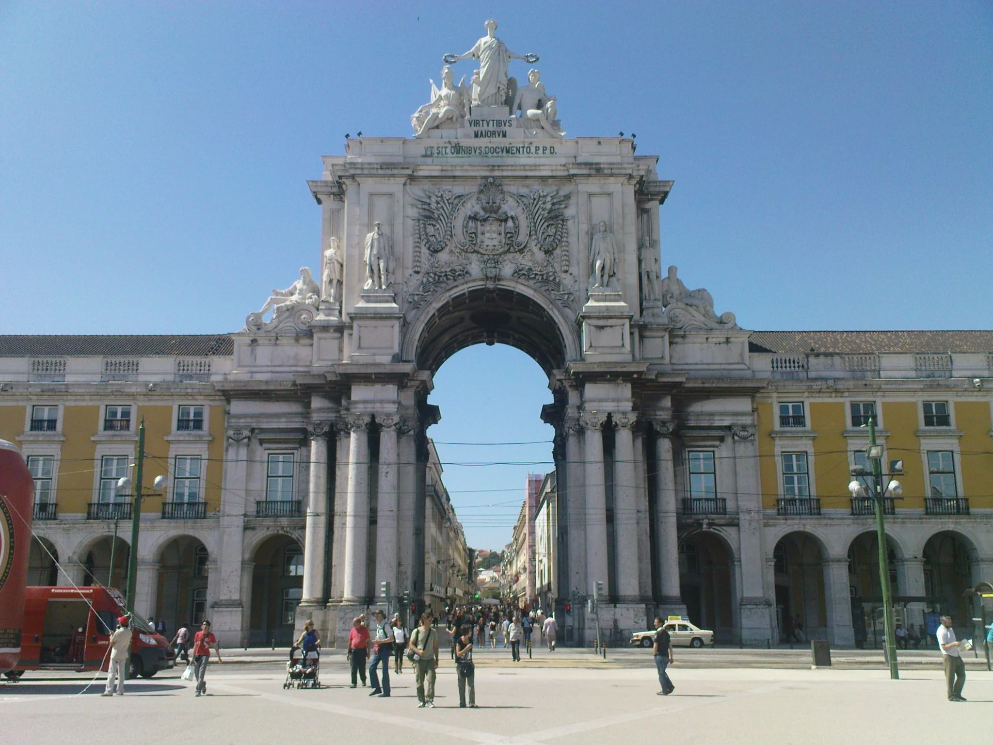   Praca do Comercio, Lisbon - where the Royal Palace was before being destroyed in the 1755 earthquake.  