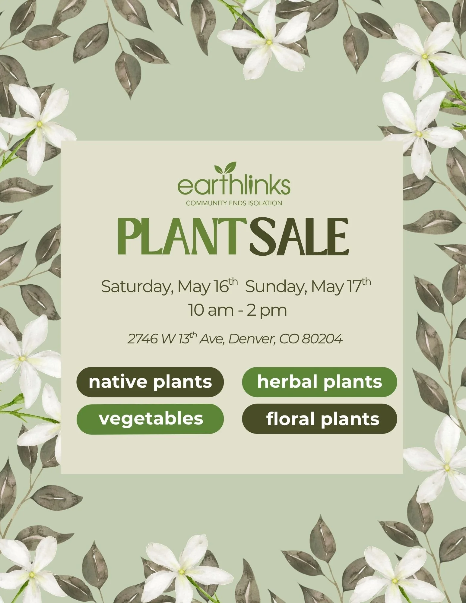 Earthlinks Plant Sale