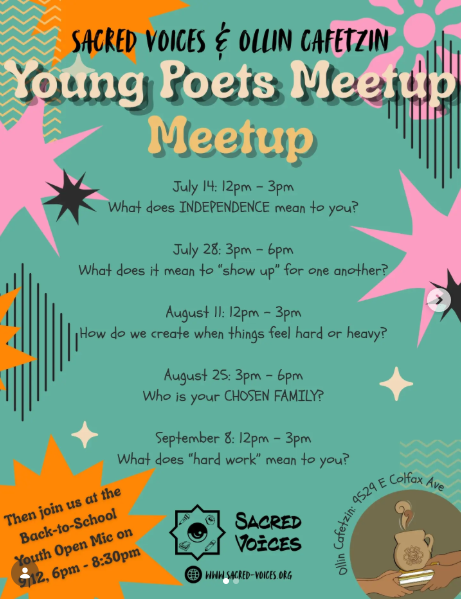 Sacred Voices Back-to-School Youth Open Mic Night