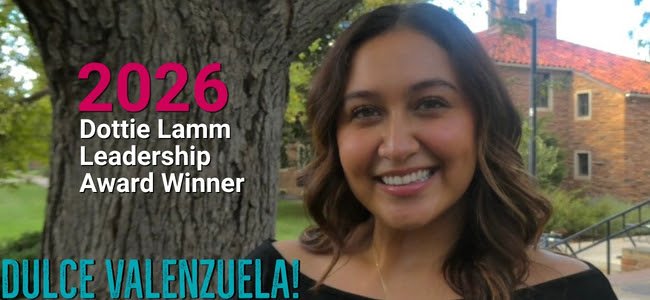Winner of the 2026 Dottie Lamb Leadership Award - Dulce Valenzuela!