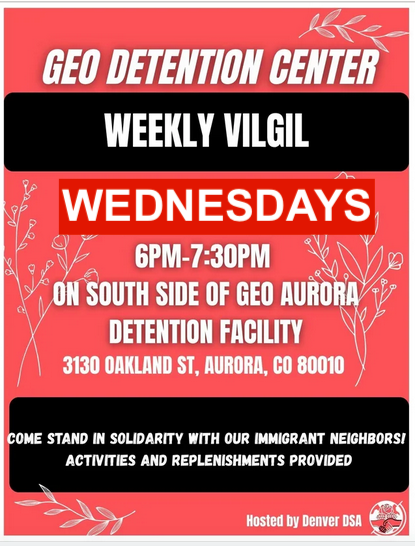 GEO Detention Center Weekly Vigil