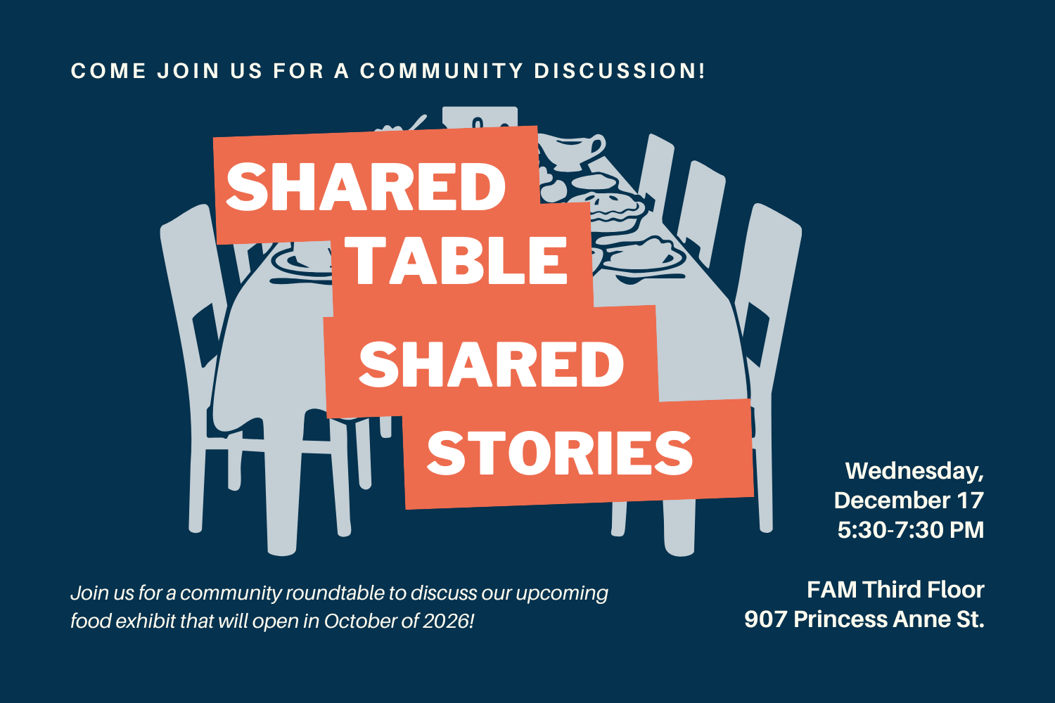 Community Roundtable: Shared Tables, Shared Stories