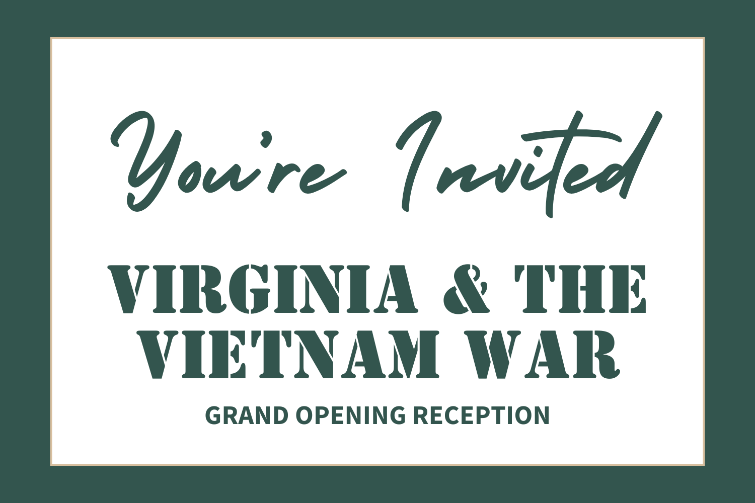 Virginia & the Vietnam War Opening Reception