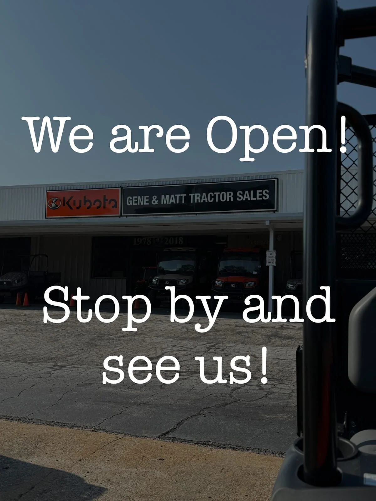 It's a beautiful Monday! Our parts, sales and service departments are here to help. Stop by and see us!

#kubota #kubotadealer