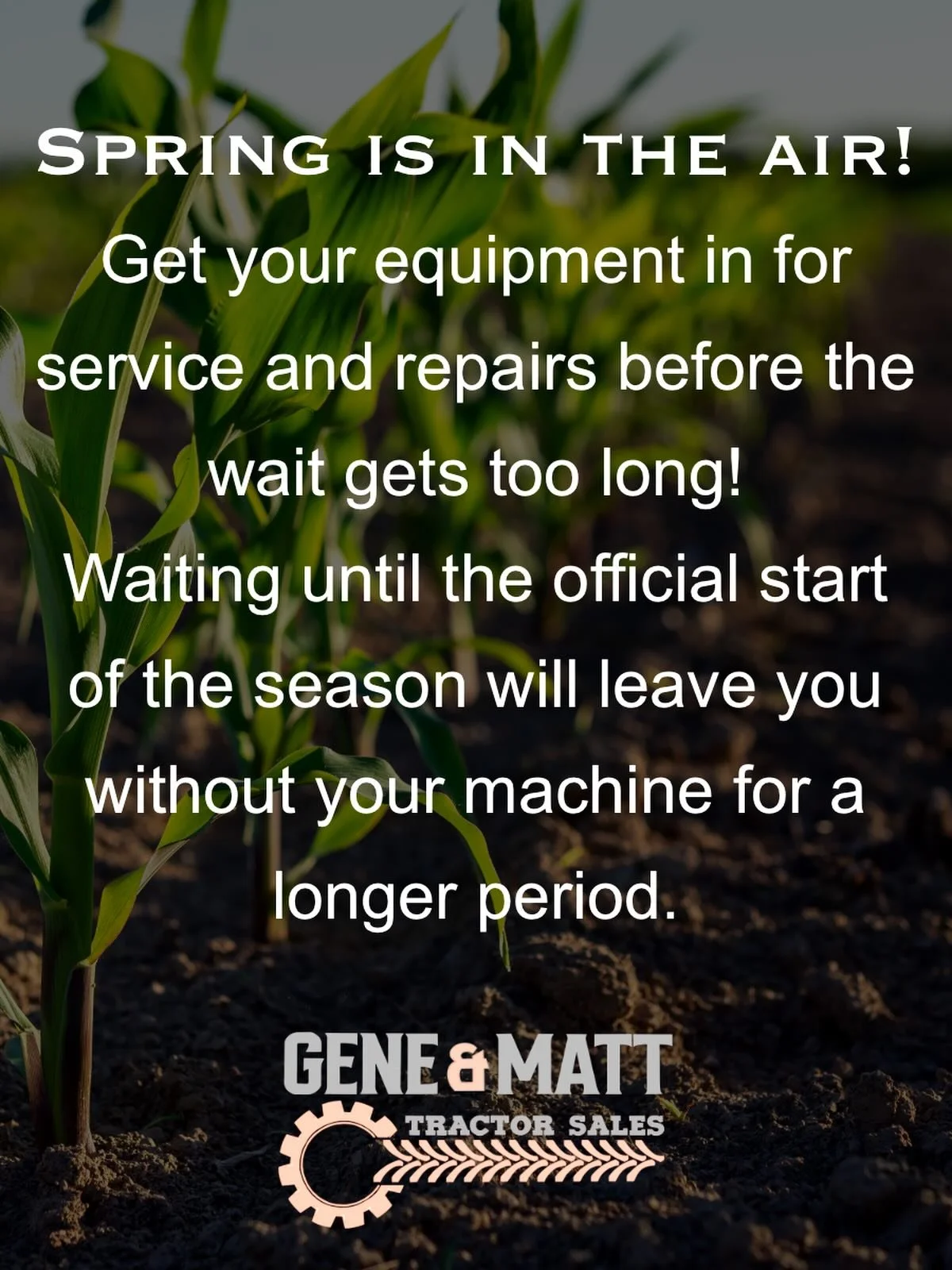 Now is the time to get your equipment in the shop. Our turnaround time is reasonable at the moment, but that won't last for long! 

#kubota #kubotadealer #kubotacountry #kubotausa