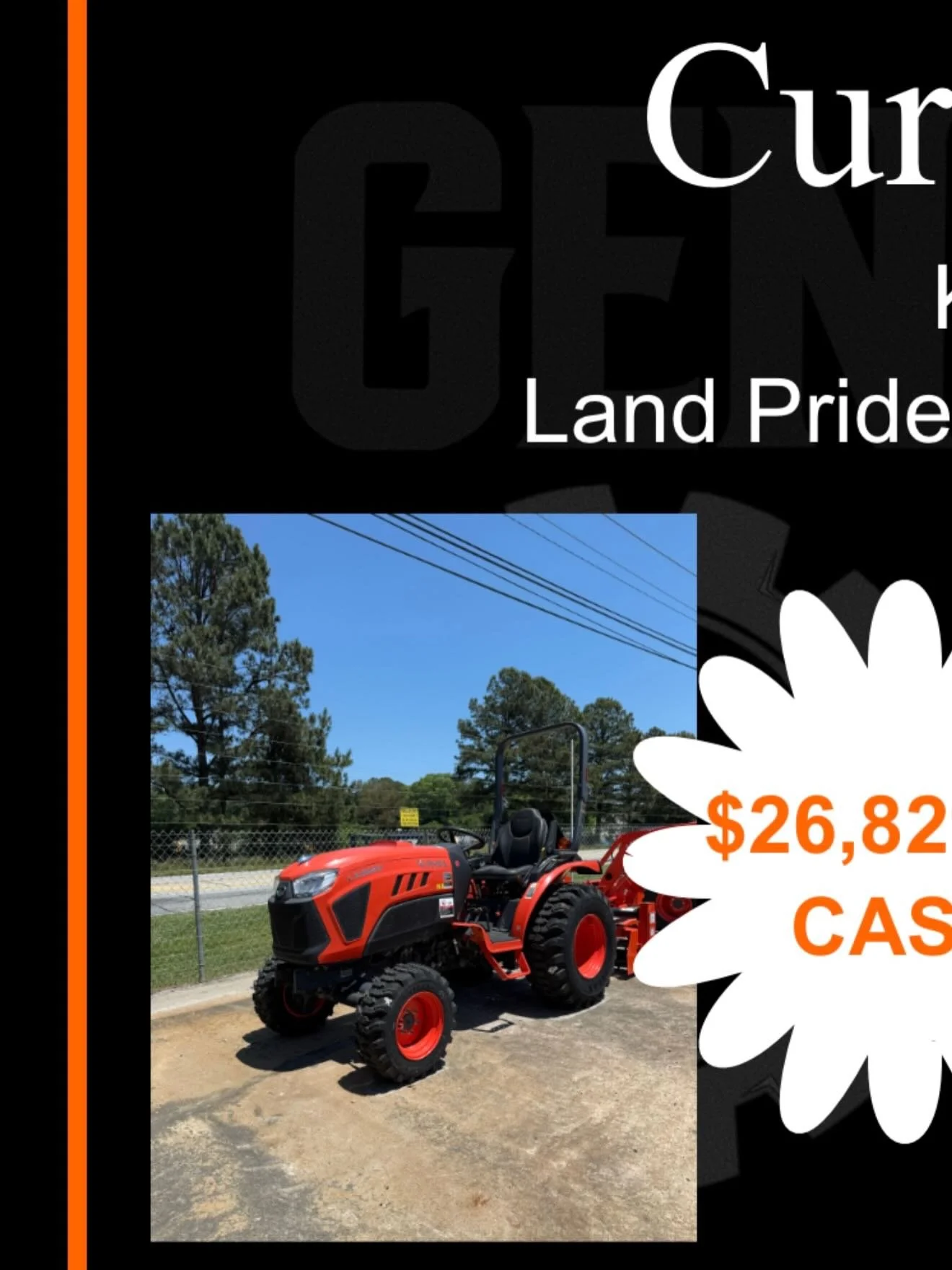 ✨June Tractor Special✨

Kubota LX3520HSD
Land Pride PR1048
Land Pride BB1260

Speak to a salesman for more details!

#kubota #kubotadealer #kubotausa #kubotacountry #summersavings