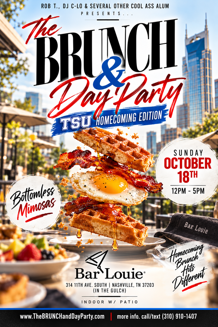 The Brunch & Day Party — event flyer