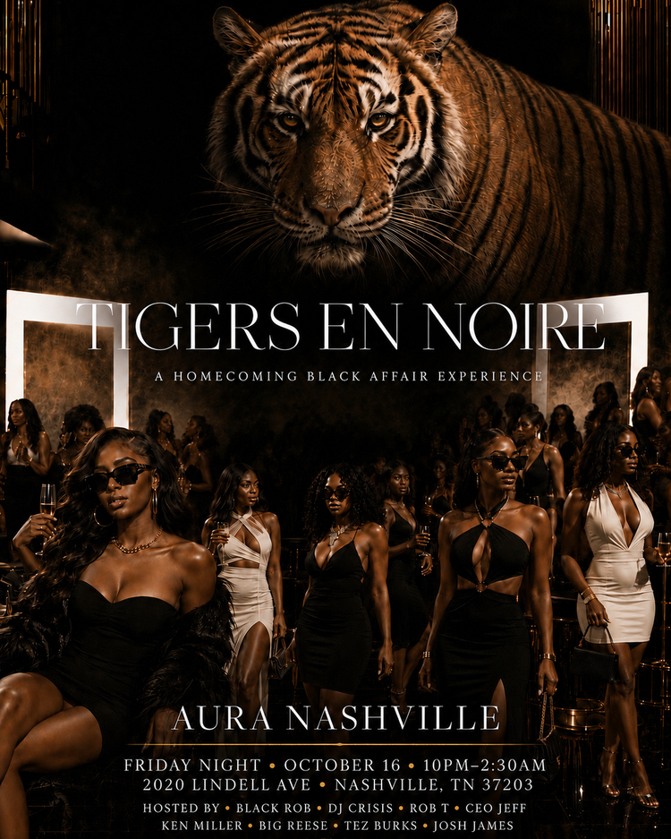 Tigers en Noire — event flyer