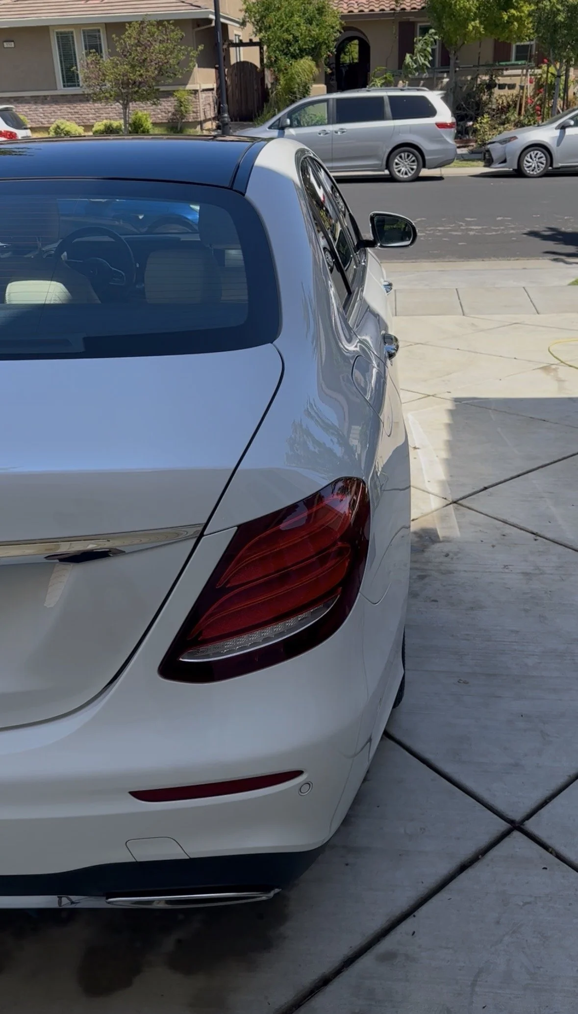 Detailed photo of a Mercedes Benz mobile detailed and looking brand new in Mountain House, CA.