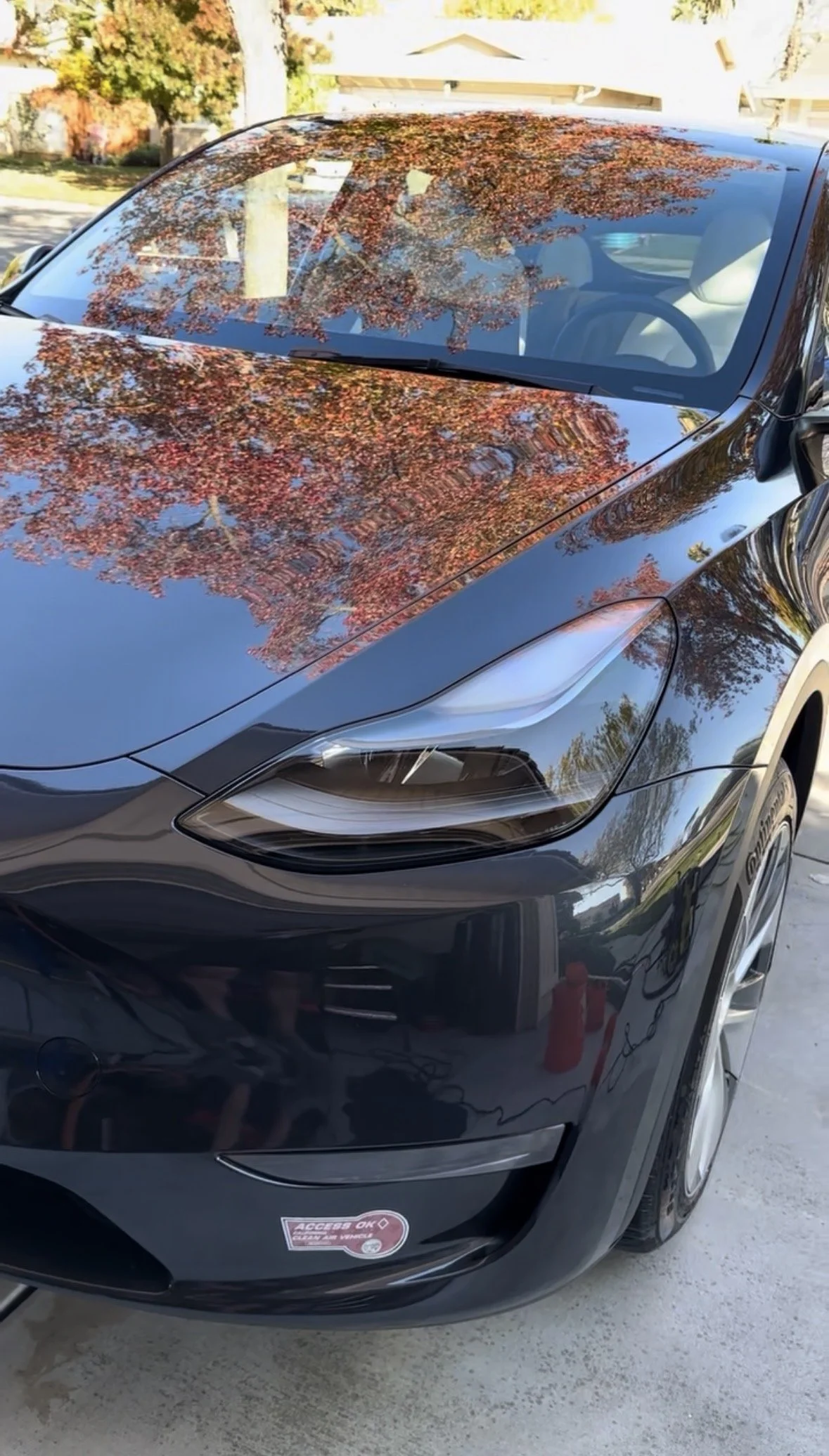 Spot-less mobile detail on a Tesla Model Y in Ripon.