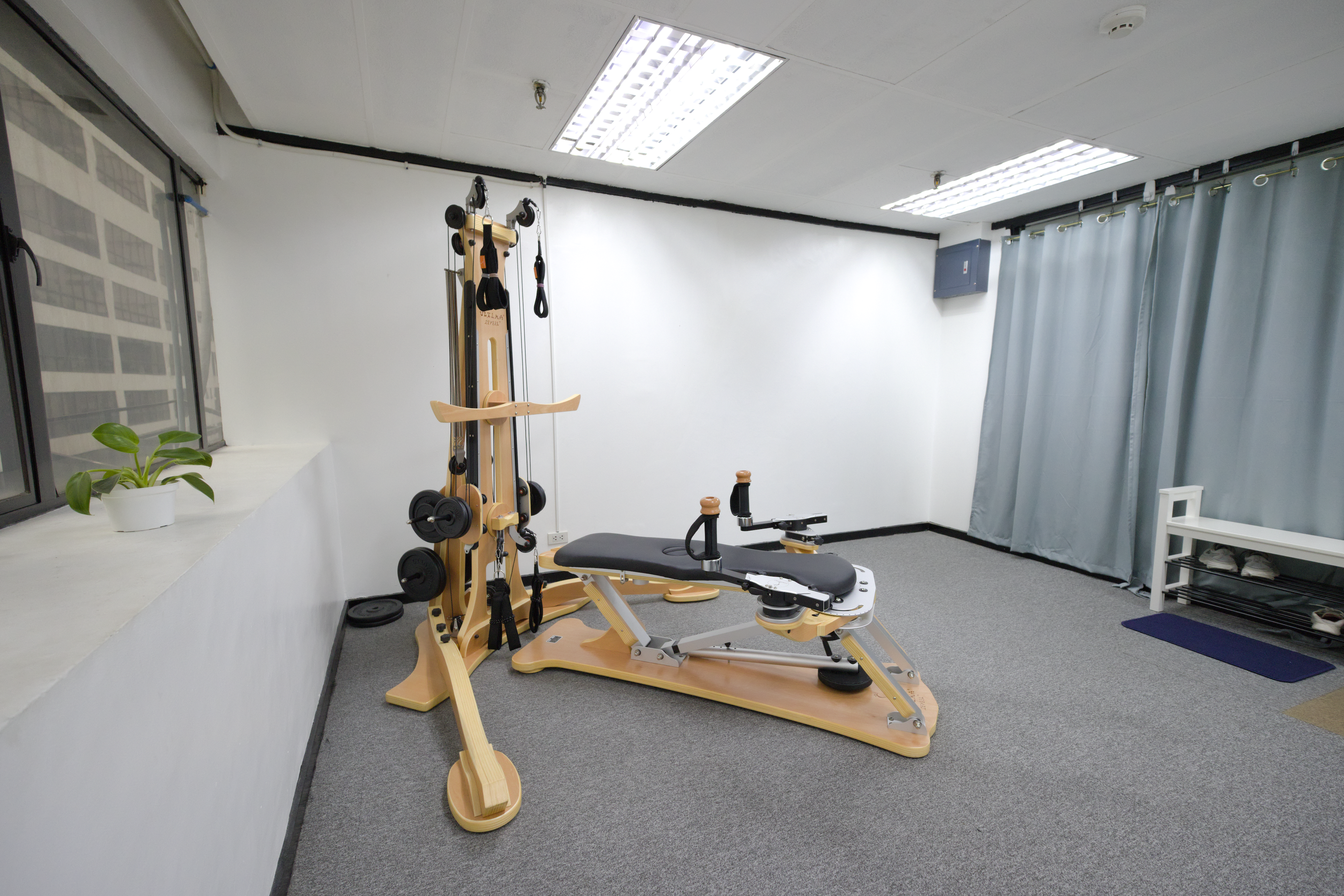 Gyrotonic Pulley Tower in a private session room at Fifth Line studio, Legaspi Village, Makati