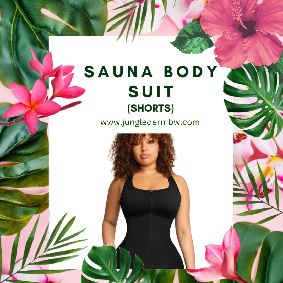 🔥 Jungle Derm Sauna Bodysuit – Shorts Edition