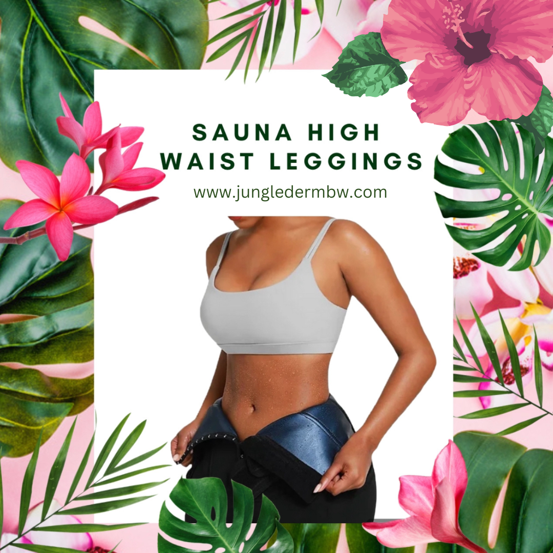 🔥 Jungle Derm PU-Coated Sauna High-Waist Leggings