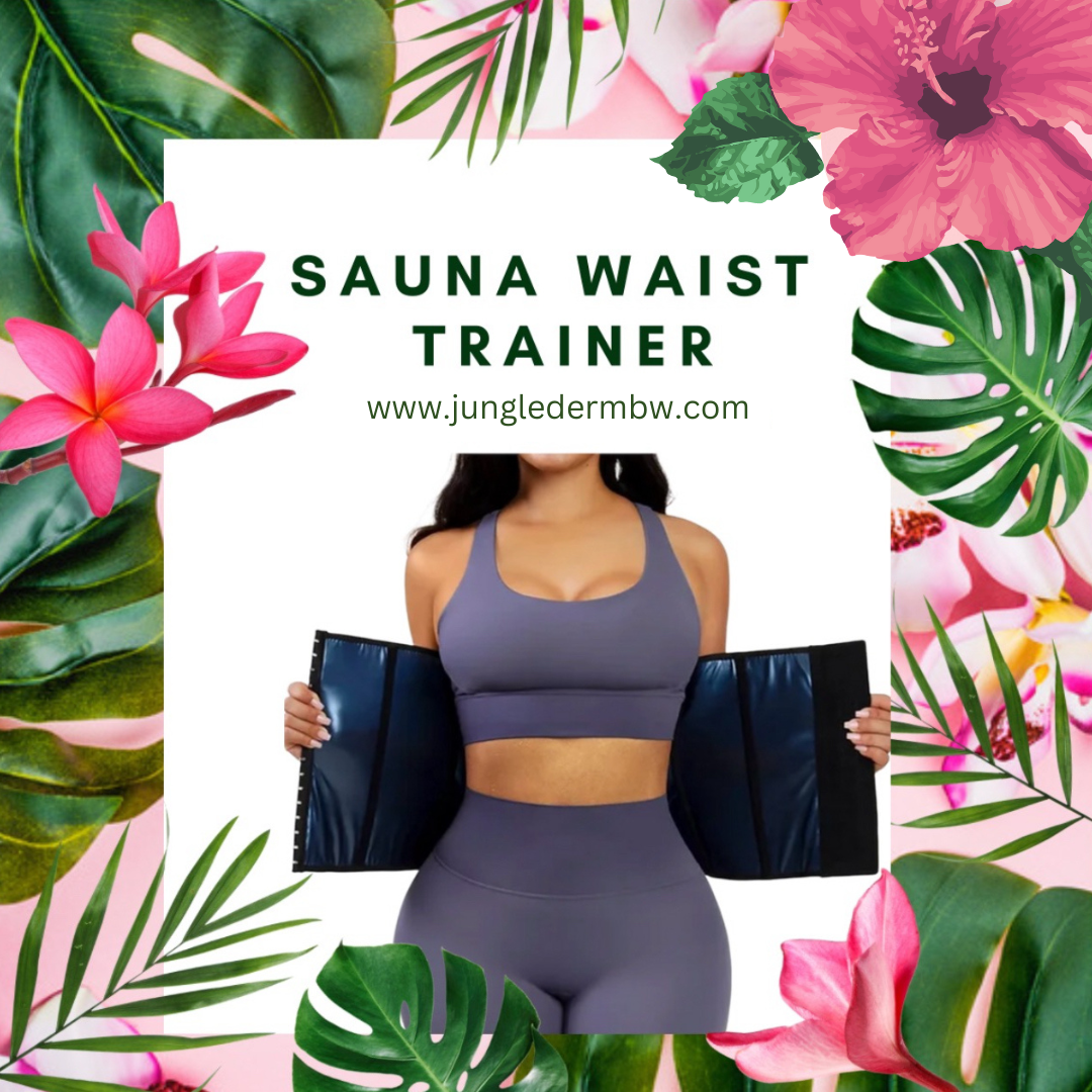🔥 Jungle Derm PU-Coated Sauna Waist Trainer