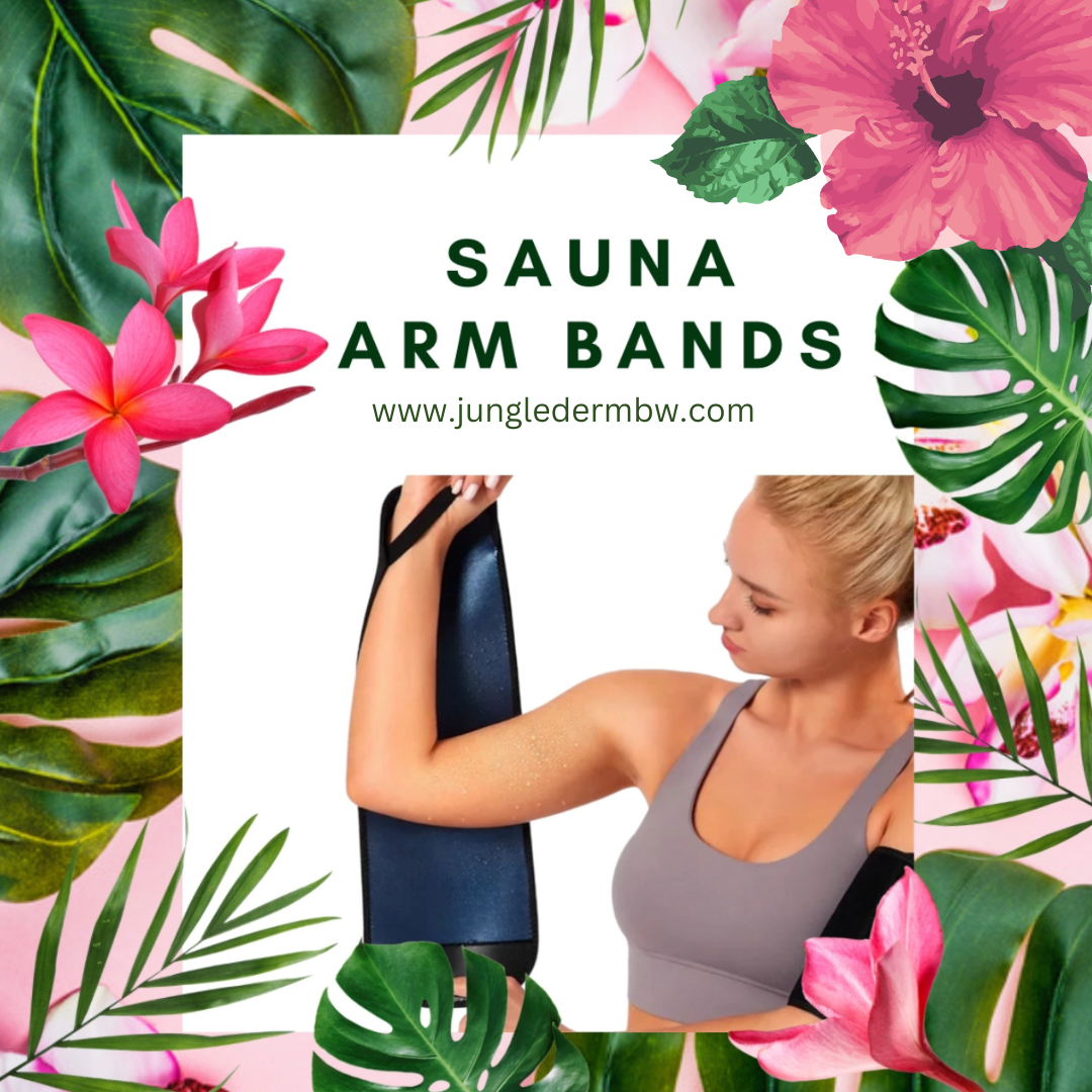 🔥 Jungle Derm PU-Coated Sauna Arm Bands