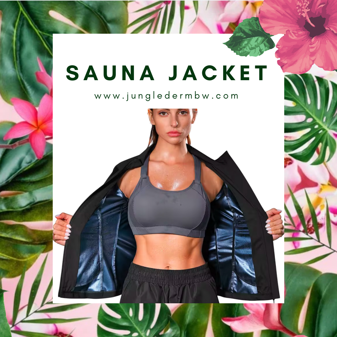 🔥 Jungle Derm PU-Coated Sauna Jacket (Silver)