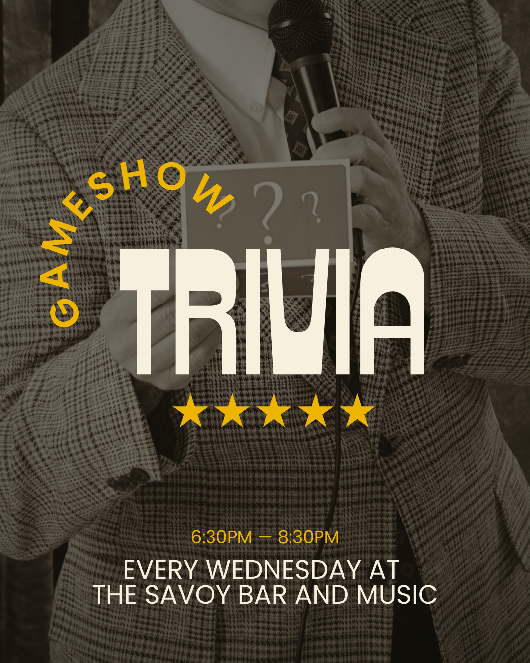 The Savoy, Game Show Trivia, Every Wednesday