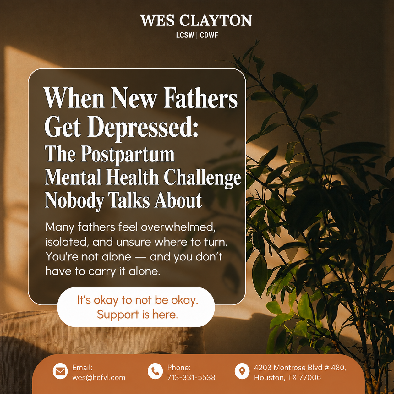 When New Fathers Get Depressed: The Postpartum Mental Health Challenge Nobody Talks About