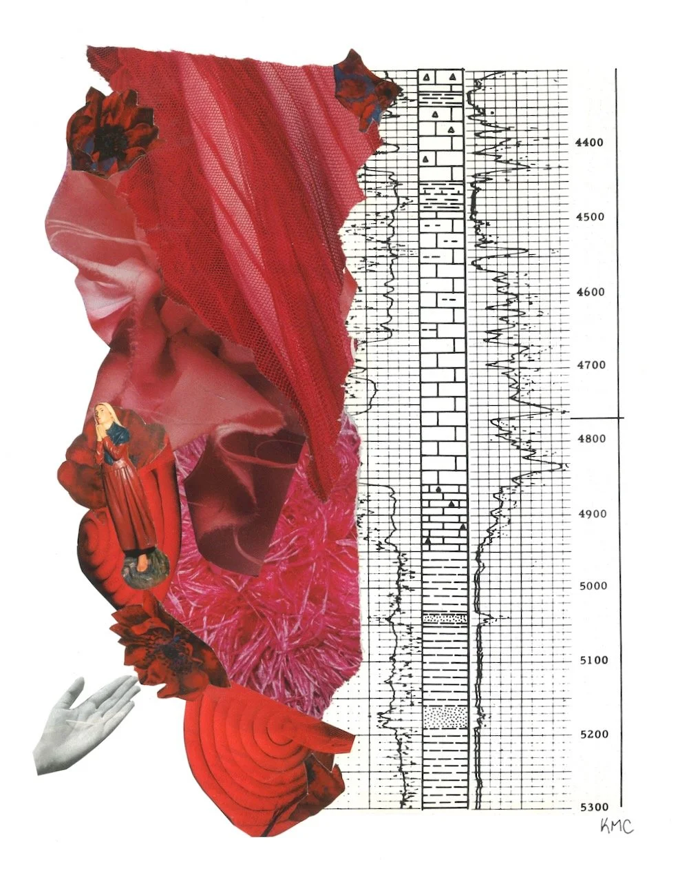 Crescendo (2024) - 9x12" collage on paper