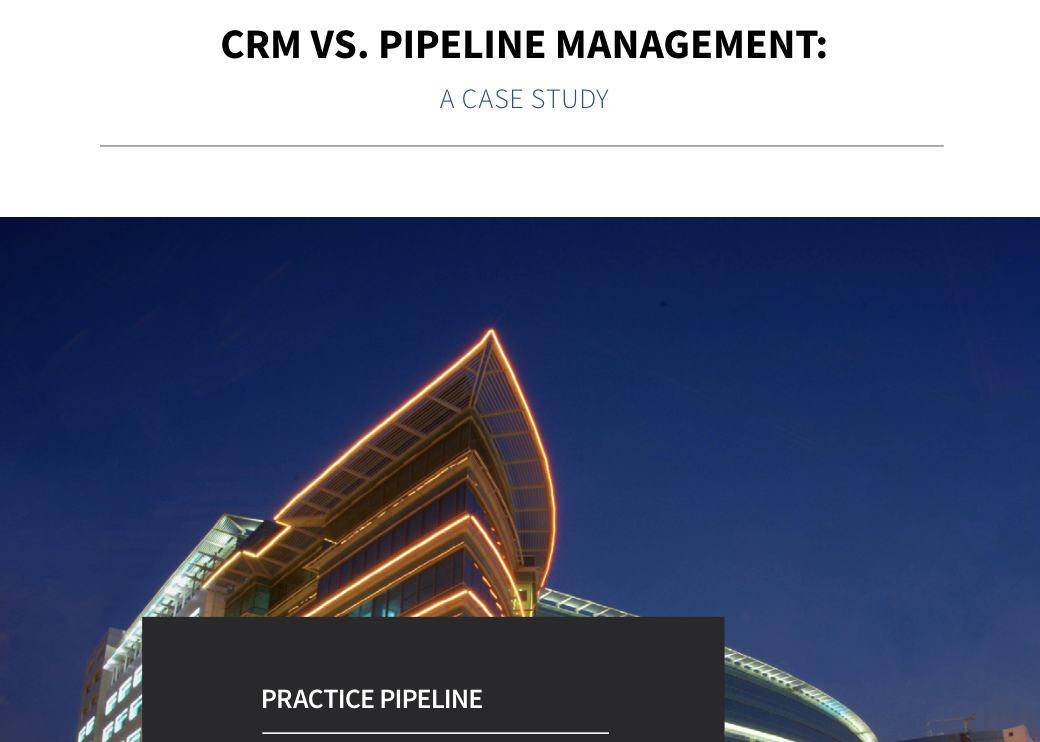 CRM vs. Pipeline Management: A Case Study (2017)