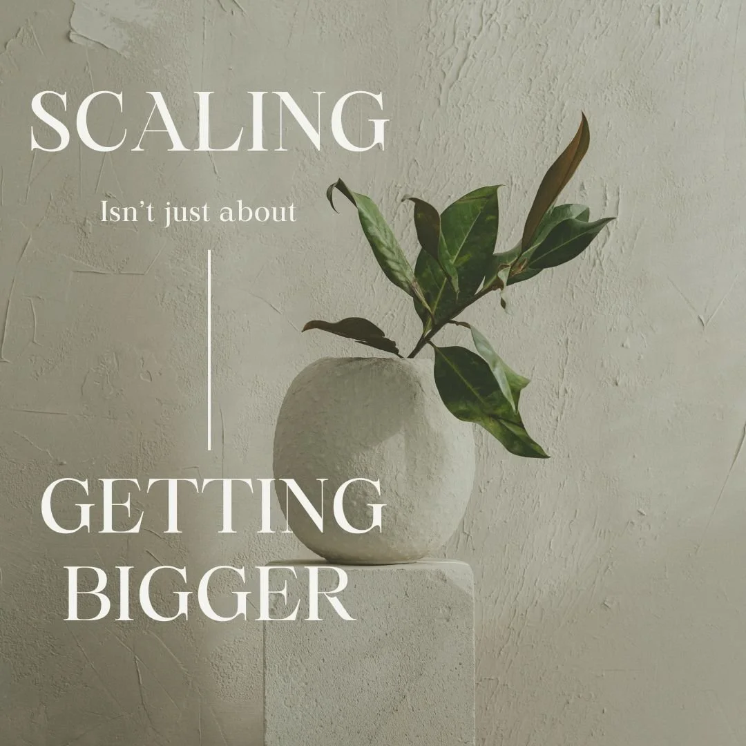 Scaling isn't just about getting bigger.

It's about creating enough visibility to make good decisions as you grow.

That's where data, operations, and financial clarity start becoming competitive advantages.

&bull; Where is revenue coming from?
&bu