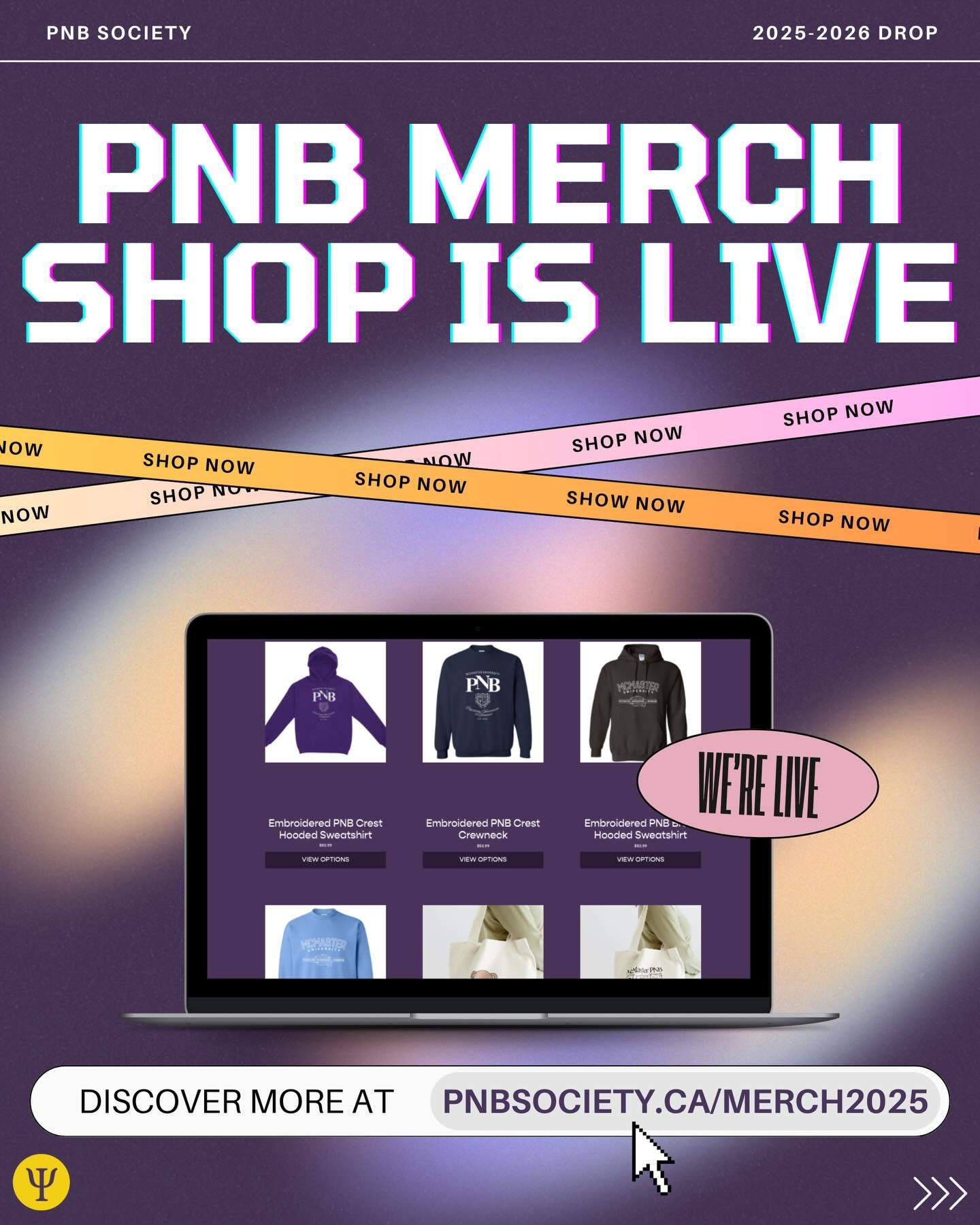 Hey PNB, we&rsquo;ve got something special for you! The annual McMaster PNB merch shop is NOW LIVE! 🎉🎉🎉

Head to pnbsociety.ca/merch2025 to shop the exclusive collection before it&rsquo;s gone, available until December 7, 2025, at 11:59 pm EST! 🕛
