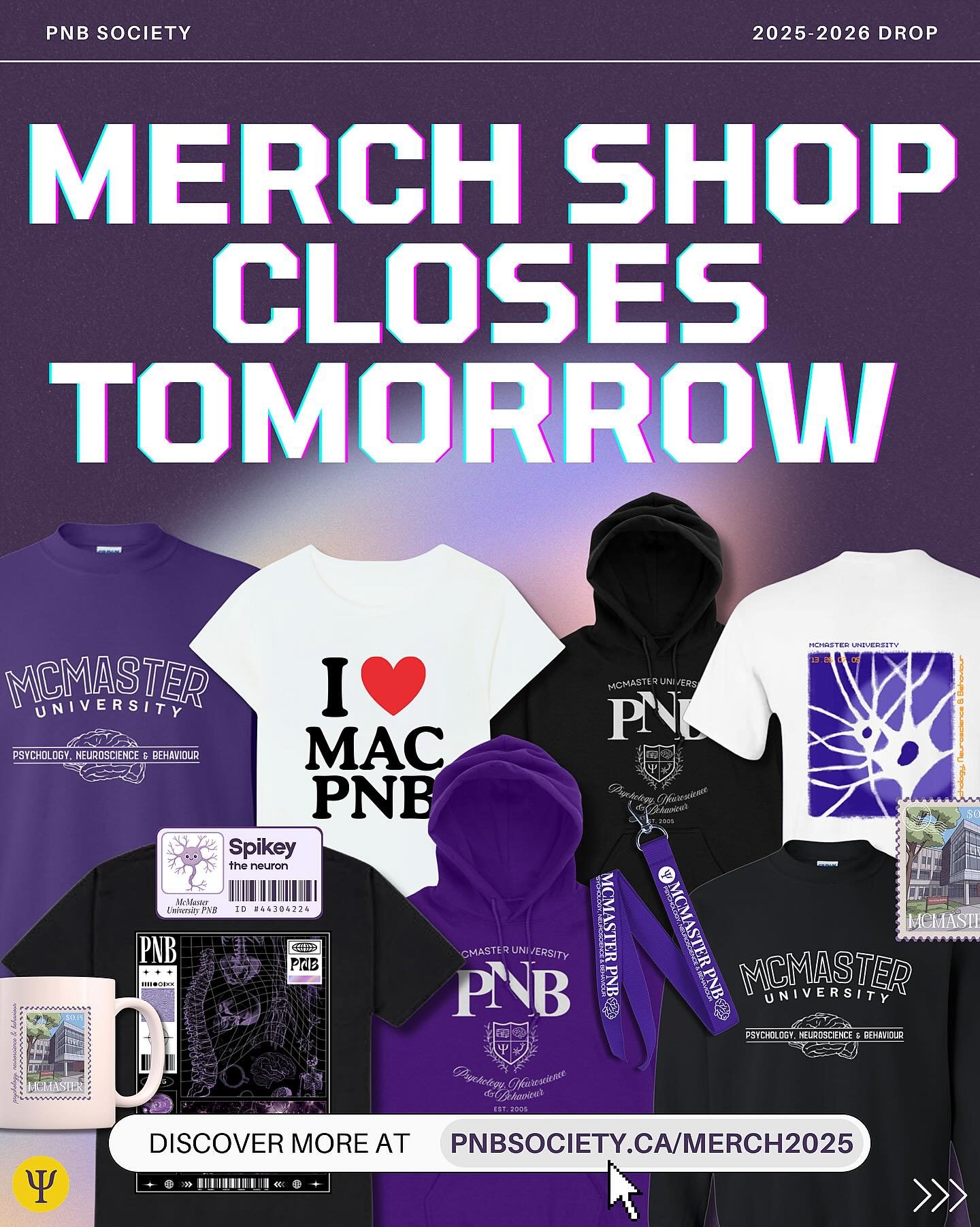 ⏳PNB MERCH SHOP CLOSES
TOMORROW AT 11:59 PM!⏳

🛒✨We are accepting merch orders until 11:59
pm this Sunday, December 7th. Don&rsquo;t miss your chance to snag some PNB merch while it&rsquo;s still up for grabs!

🔗Click the link in our bio or pnbsoci