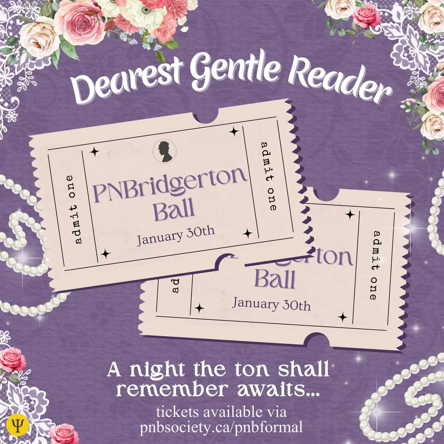 Dearest gentle reader, prepare for elegance in every glance &amp; wit in every whisper at the PNBridgerton Ball, the most dazzling night the Ton has to offer&hellip; TICKET SALES FOR PNB FORMAL 2026 ARE LIVE! 🌷🎟️🫖✨

Ticket sales end Saturday, Dece