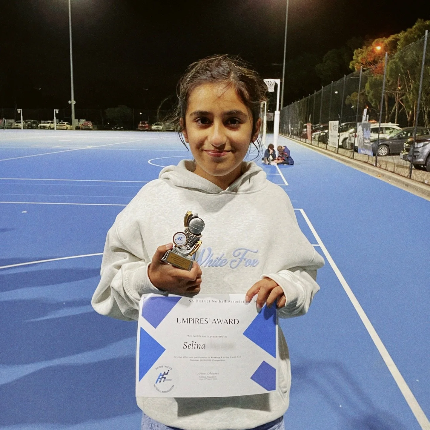 A huge congratulations to Selina D from our Primary 3 team who was awarded the Umpire&rsquo;s Award for her grade at SADNA last night🤗

At junior levels, both officiating umpires will each vote for a player who they believe was the best on court dur