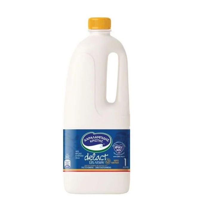 Fresh Milk Delact 1.5% Charalambides Christis 1L