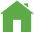 Green house icon