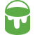 A green logo resembling a stylized bucket or container with an open top.